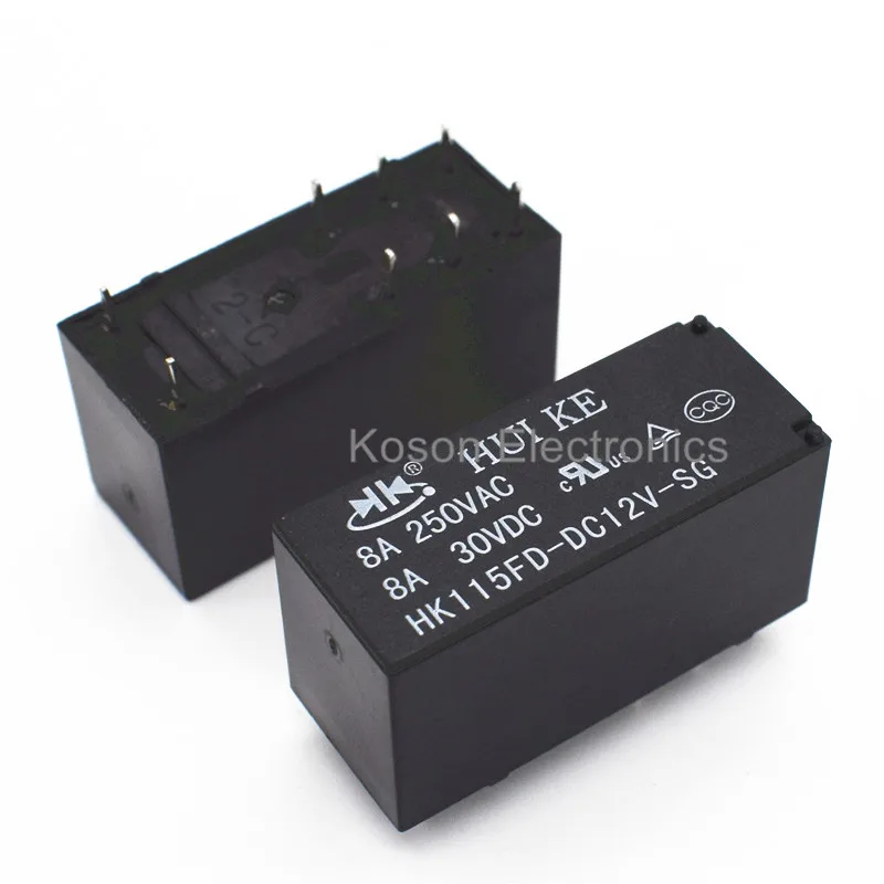 1 шт. HK115FD-DC12V-SG 8 шпильки 12V 8A реле