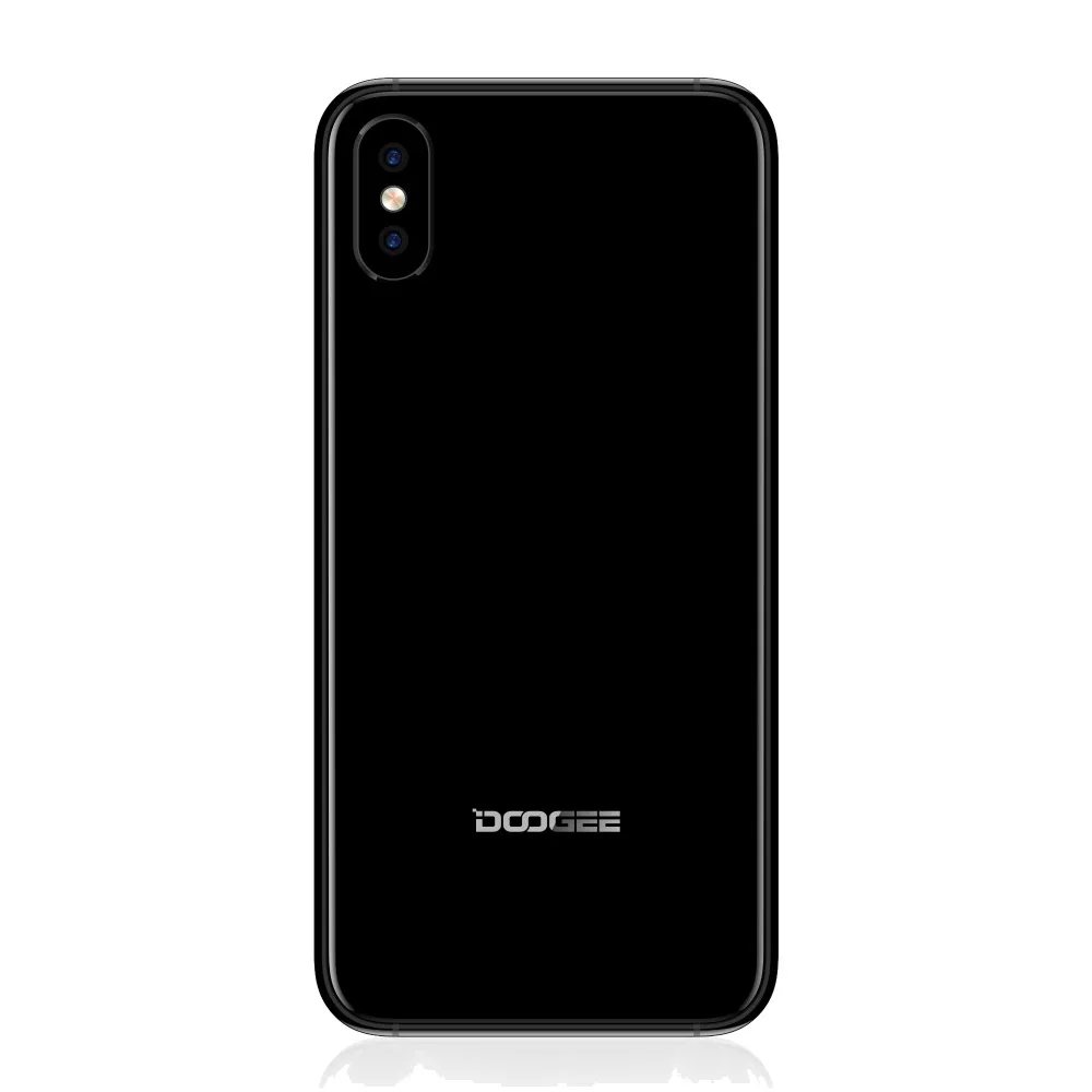 DOOGEE X55 смартфон 5," 18:9 MT6580 4 ядра смартфон 1 Гб Оперативная память 16 Гб Встроенная память Android 7,1, две камеры, распознание отпечатка пальца ID мобильного телефона
