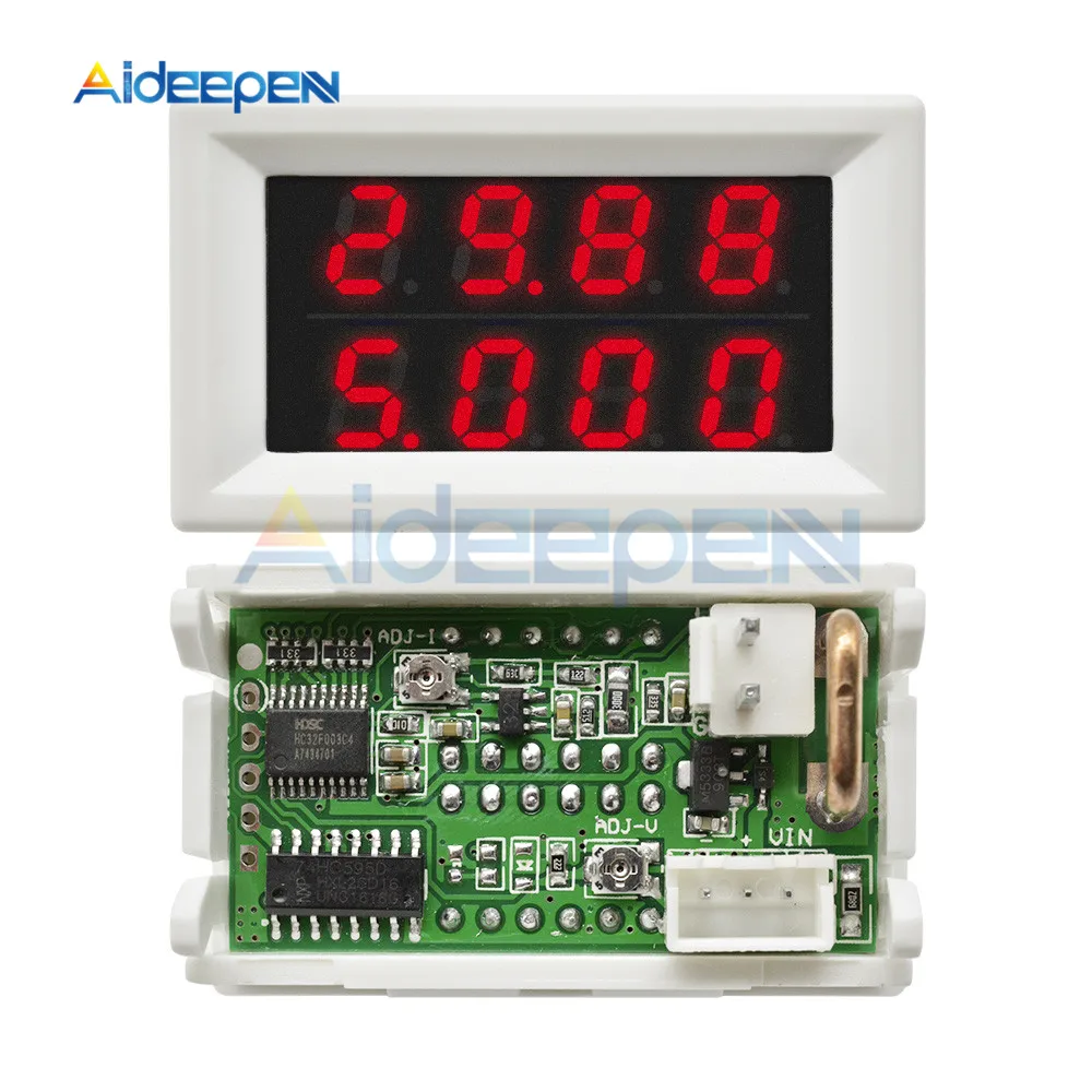 Мини цифровой вольтметр Амперметр постоянного тока 100 V 10A Панель Amp Вольт
