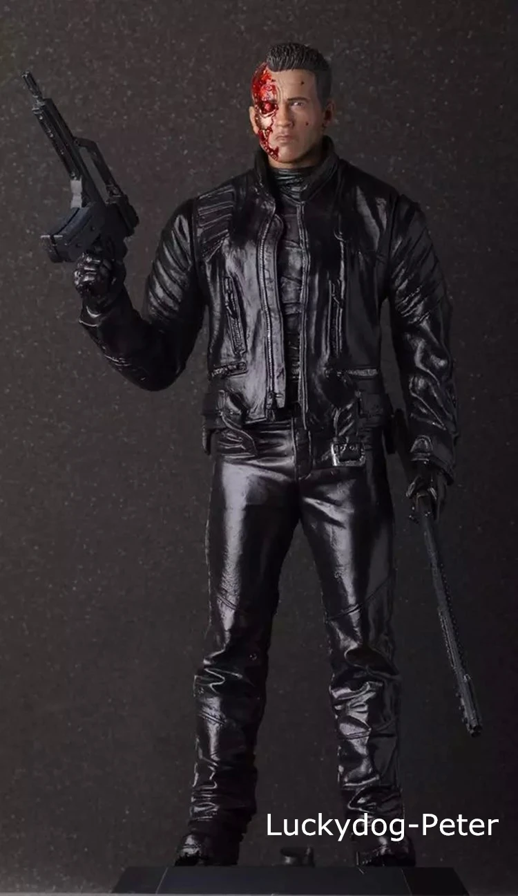 Фигурка Terminator 1/6 scale окрашенная фигура с двумя пистолетами битва повреждена. T800