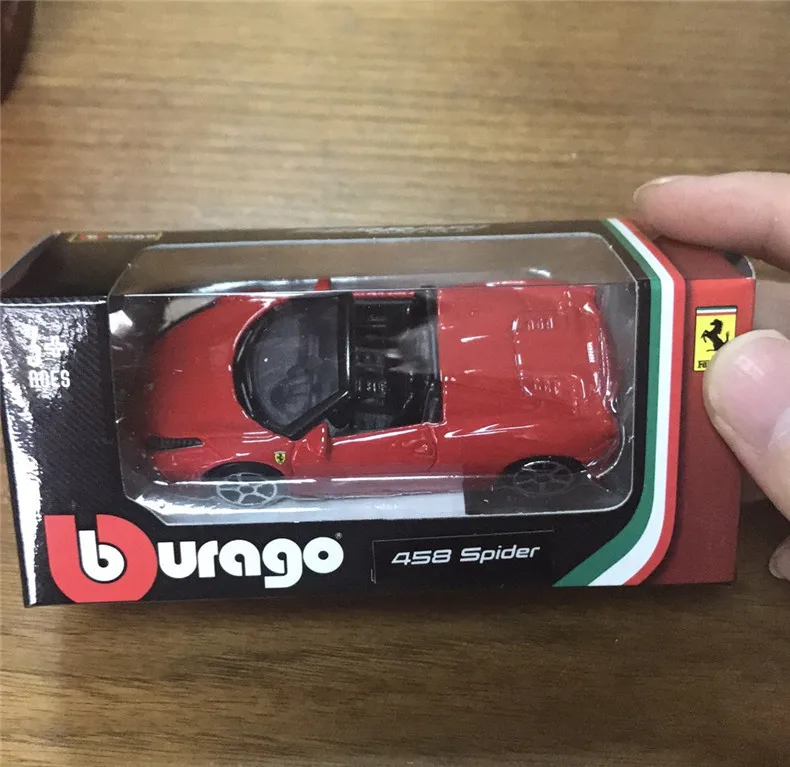 Burago 1: 64 1:43 литье под давлением автомобиля сплава мальчик ребенок автомобиль игрушки модель полный набор для ферраридала с оригинальной коробкой для детей подарок