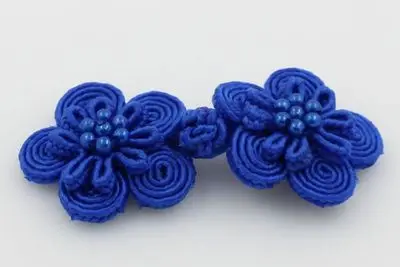 DoreenBeads 5 пар китайская лягушка закрытие узел застежка Пуговицы Cheongsam украшение для свадебного приглашения ручной работы цветок кнопка - Цвет: 8