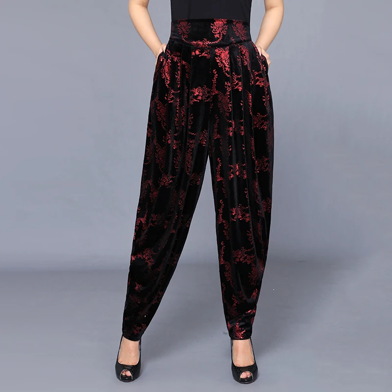 2018 летние Подиумные повседневные шаровары с высокой талией свободные Цветочные