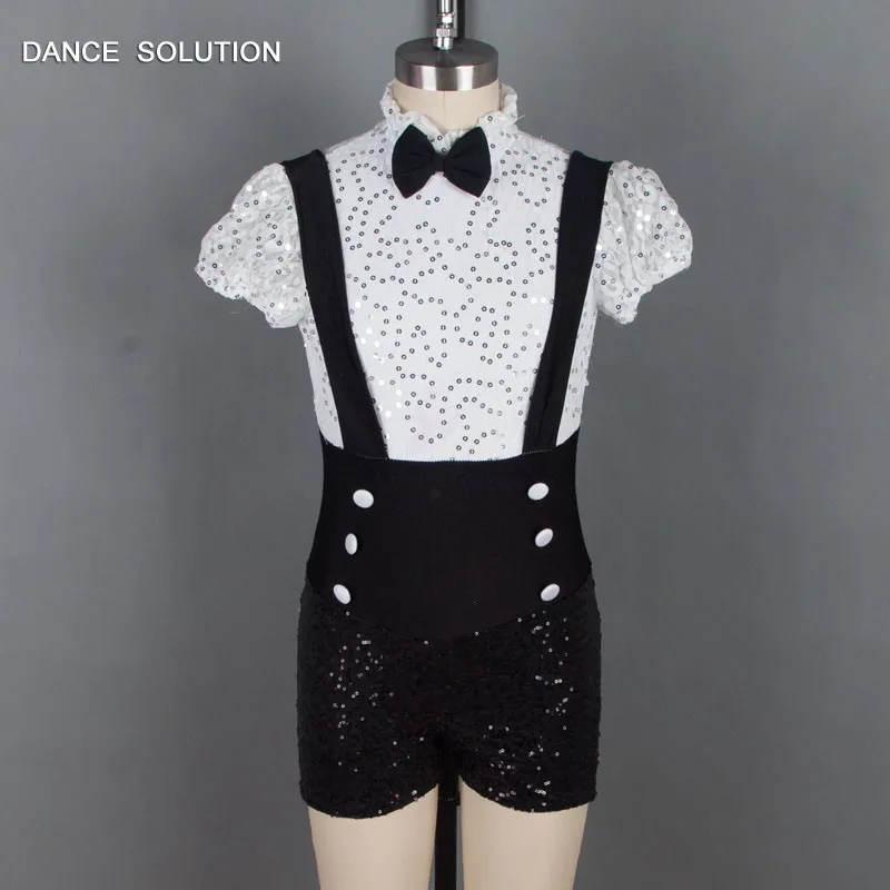 Корсет с серебряными блестками для мальчиков короткий дизайн костюм джазового