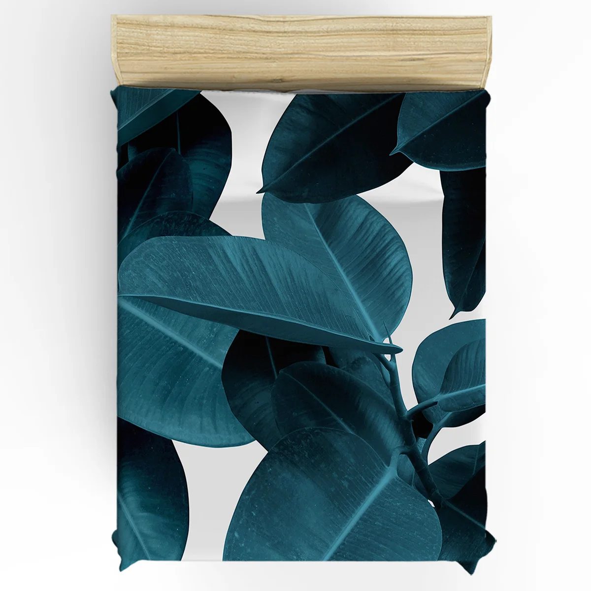 Пододеяльник с листьями Индиго пододеяльник из хлопка большого размера