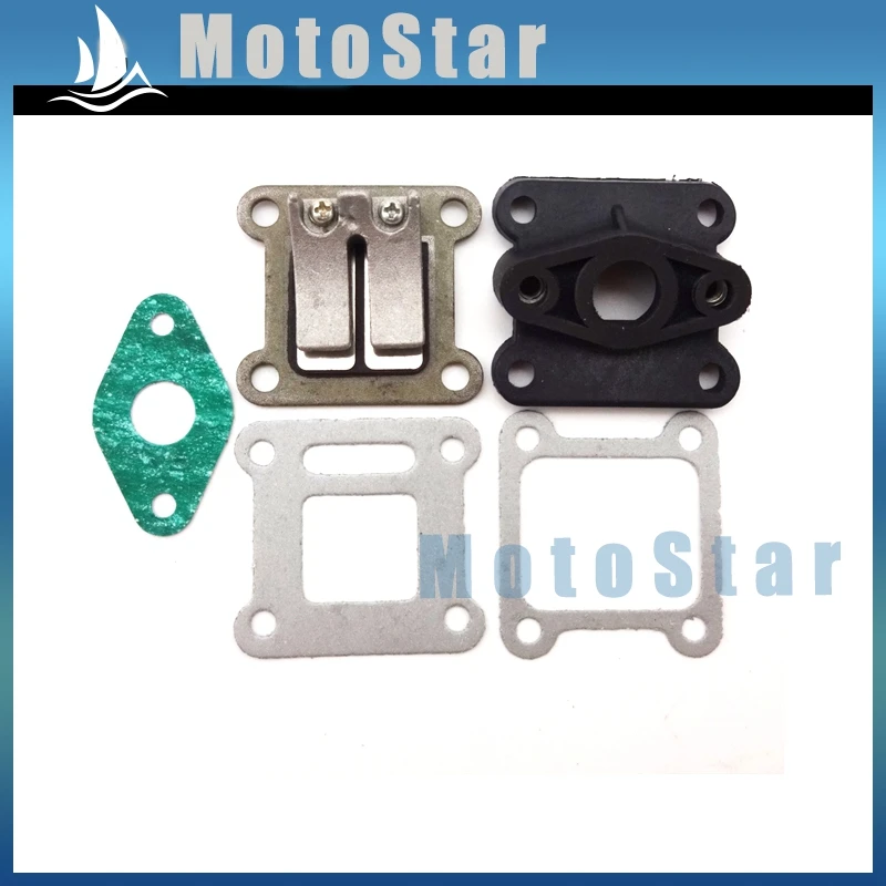 Карманный велосипедный тростниковый клапан впускной коллектор + прокладки для 2