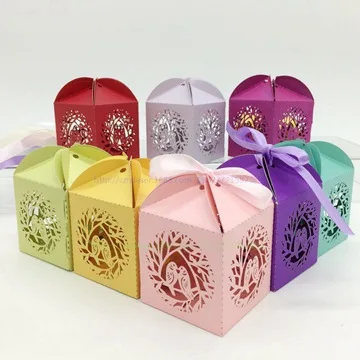 B013 300 шт./Lot50 * 50*50 мм творческий carven полые выезда птица Свадьба/День