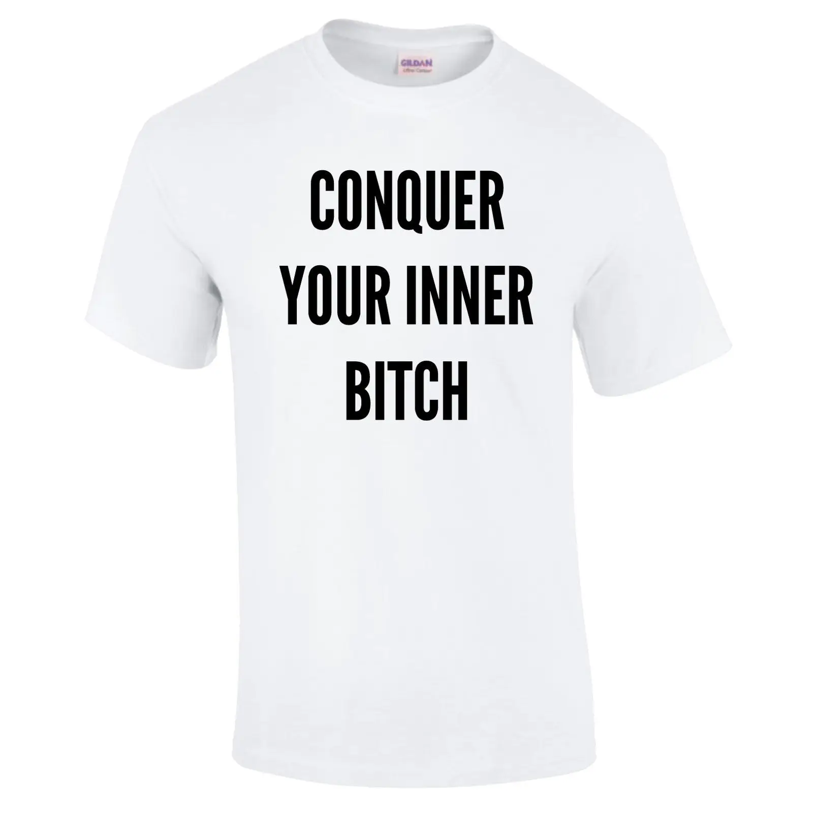 Conquer Your Inner Bitch Joe Rogan Inspired Motivation Premium футболка новые футболки Забавные топы Новые