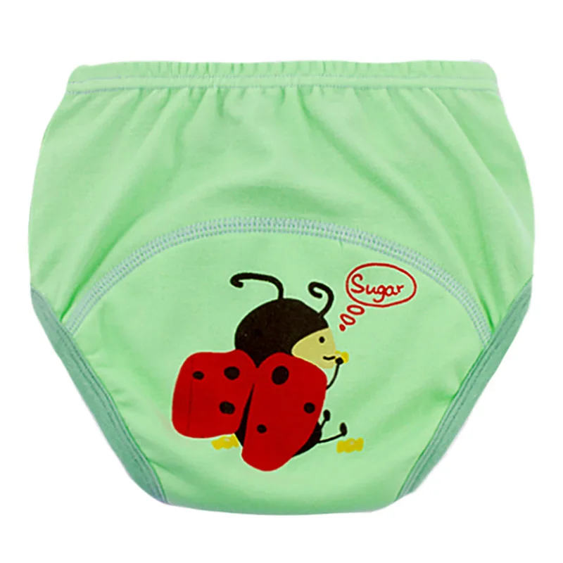 Ladybug Детские тренировочные штаны для туалета, высокое качество, для маленьких мальчиков, горшок для девочек, хлопковые трусы, нижнее белье, подгузники, подгузники, многоразовые - Цвет: Ladybug