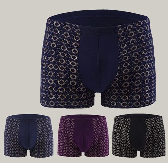 multi colors 3 4 шт./лот, высококачественные боксеры из бамбукового волокна, модальное нижнее белье, Мужская коробка, большие размеры 3XL/4XL/5XL/6XL/7XL, мужские трусы-боксеры - Цвет: multi colors 3