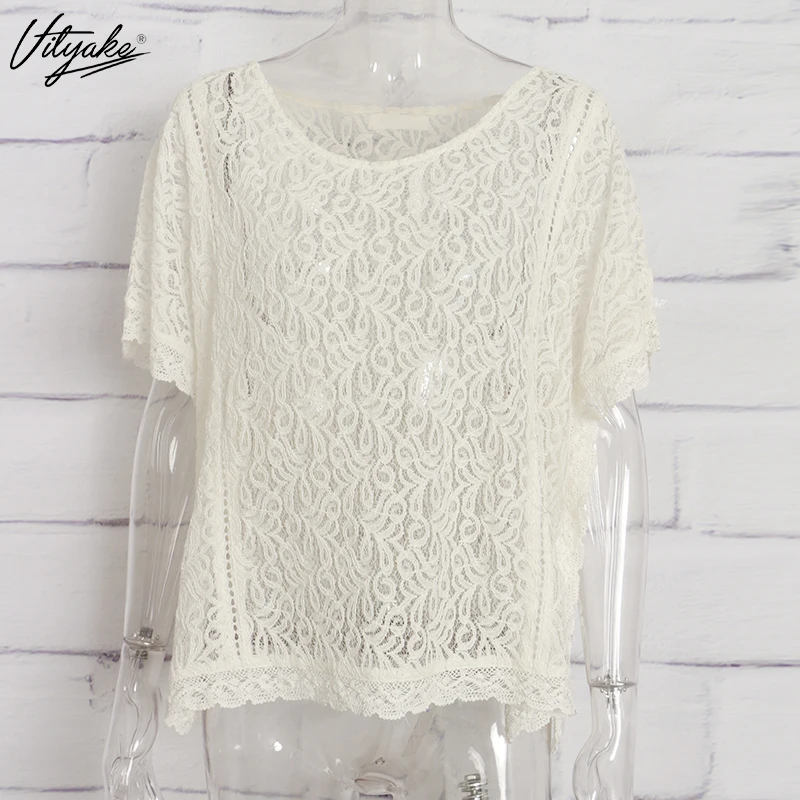 Vityake женщина святить вне крючком блузка из кружевная блузка|lace blouse|top blouseblouses tops |
