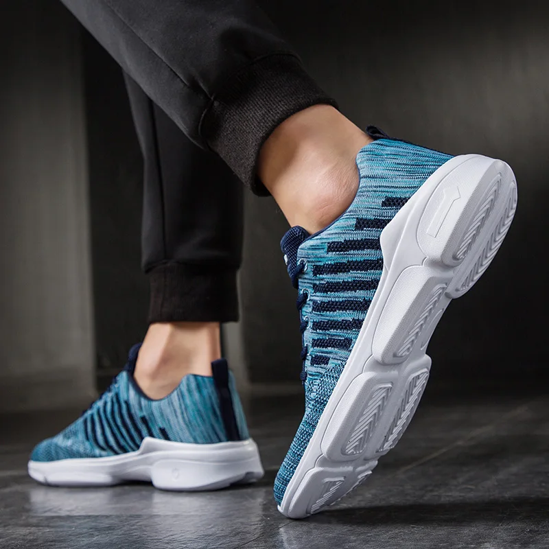 Мужские дышащие кроссовки Hemmyi Zapatos De Hombre Flyknit повседневная обувь с мягкой