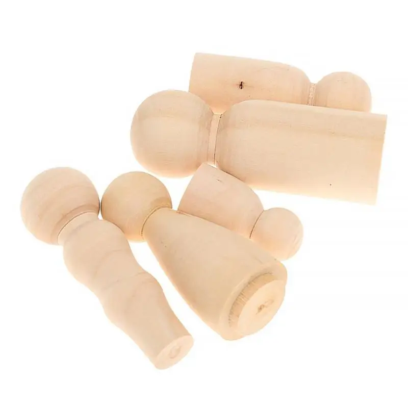 5 шт./компл. деревянные Семейные колышки для кукол сделай сам Детские
