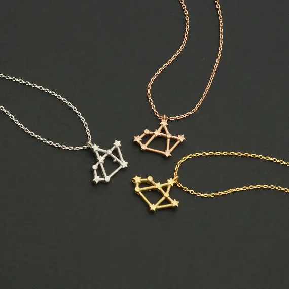 

Daisies 10pcs/lot Sagittarius Necklace Signs Zodiac Constellation Horoscope Astrology Pendnat Necklaces Statement Birthday Gift