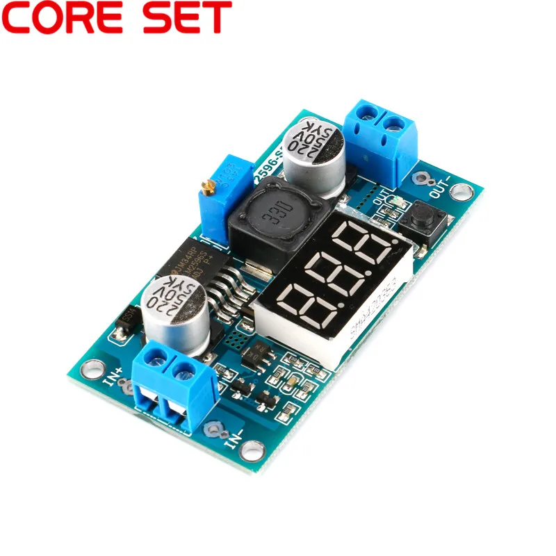 DC-DC Регулируемый Напряжение регулятор LM2596 DC/DC 4,0~ 40 до 1,25-37 V Buck понижающий модуль с светодиодный вольтметр