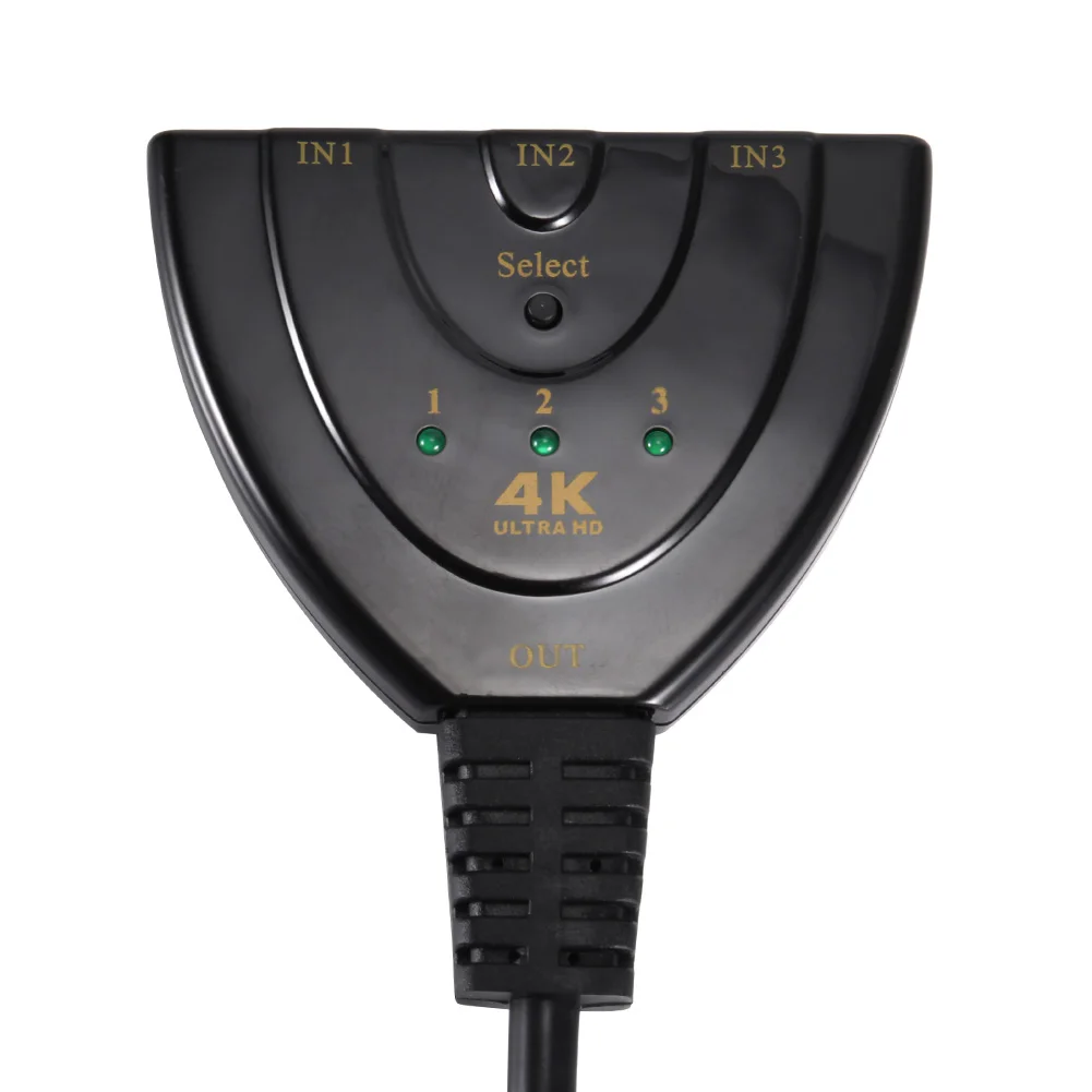 Лидер продаж 2019 HDMI 3 порта мульти дисплей Авто Переключатель концентратор 4K