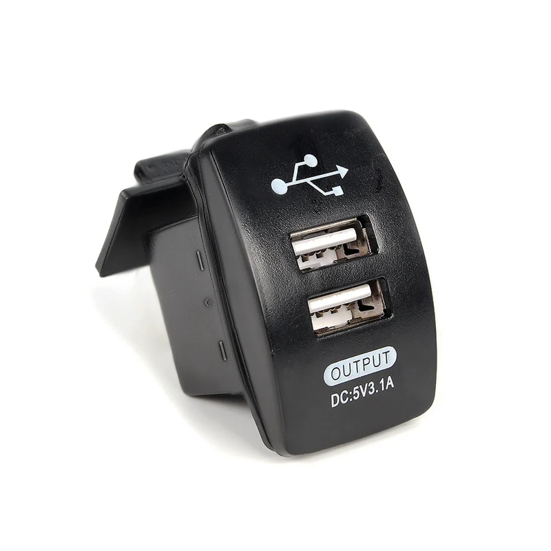 Зарядное устройство с двумя USB портами и светодиодный дисплеем 12 В 24 3 1 А|monitor