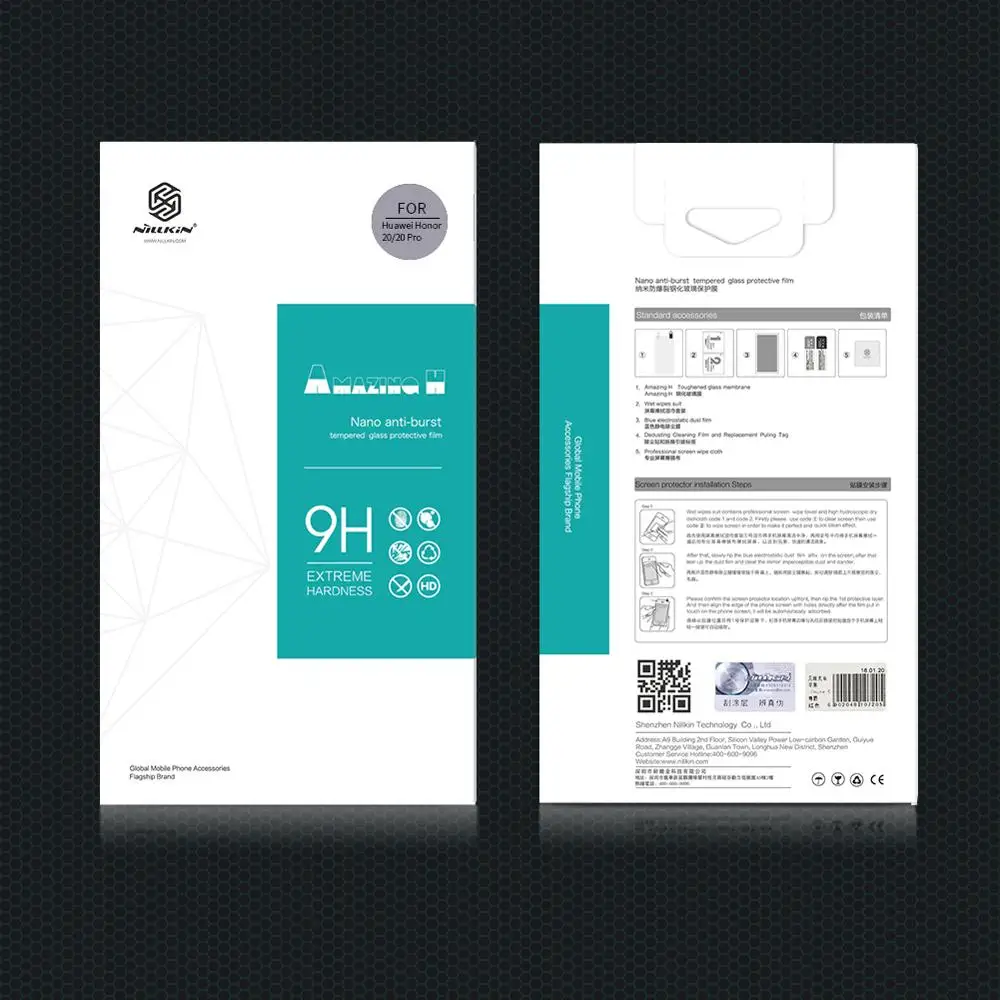 

10pcs Wholesale Huawei honor 20S Tempered Glass Nillkin honor 20s Screen Protector Amazing H Anti-Explosion premium version