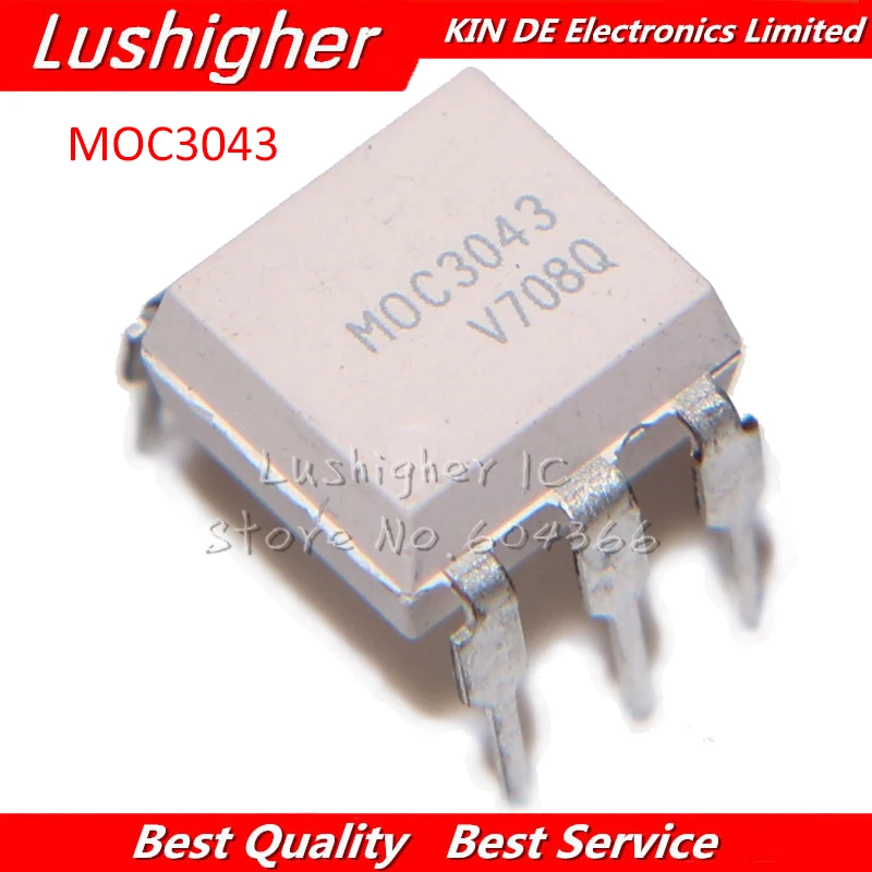 10 шт. MOC3043 DIP6 DIP оригинальный IC | Электронные компоненты и принадлежности