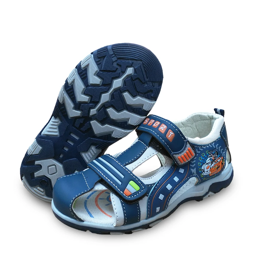 Новинка 1 пара PU мальчик поддержка свода стопы детские сандалии обувь