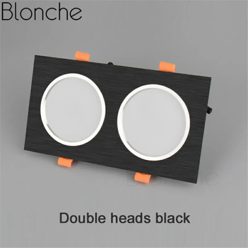 Светодиодный потолочный светильник Blonche, 3 Вт/7 Вт/12 Вт, AC85~ 265 В, простой/двухголовый панельный светильник для гостиной, спальни, кухни, Современный домашний декор