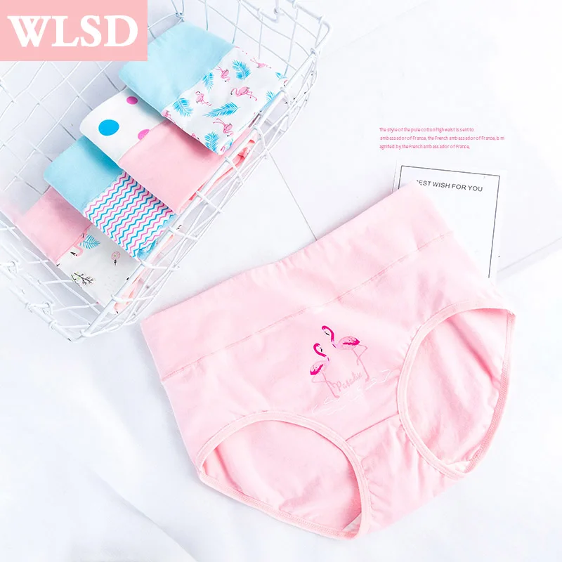 Новинка 5 шт./лот женские трусики хлопковые с высокой талией сексуальные трусы