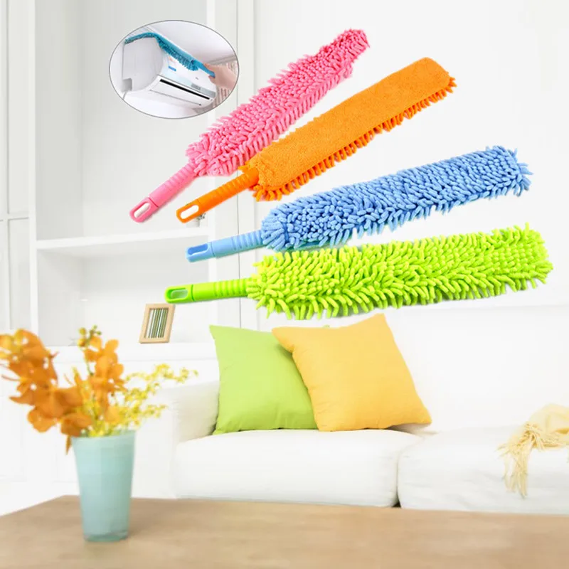 Гибкий Мягкий микрофибровый чистящий Пыльник волшебный пылеочиститель ручка