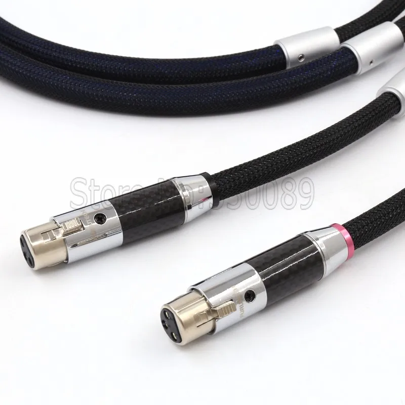 3 м/пара Lineflux(XLR) аудио кабель XLR с углеродного волокна Соединительный Штепсель XLR