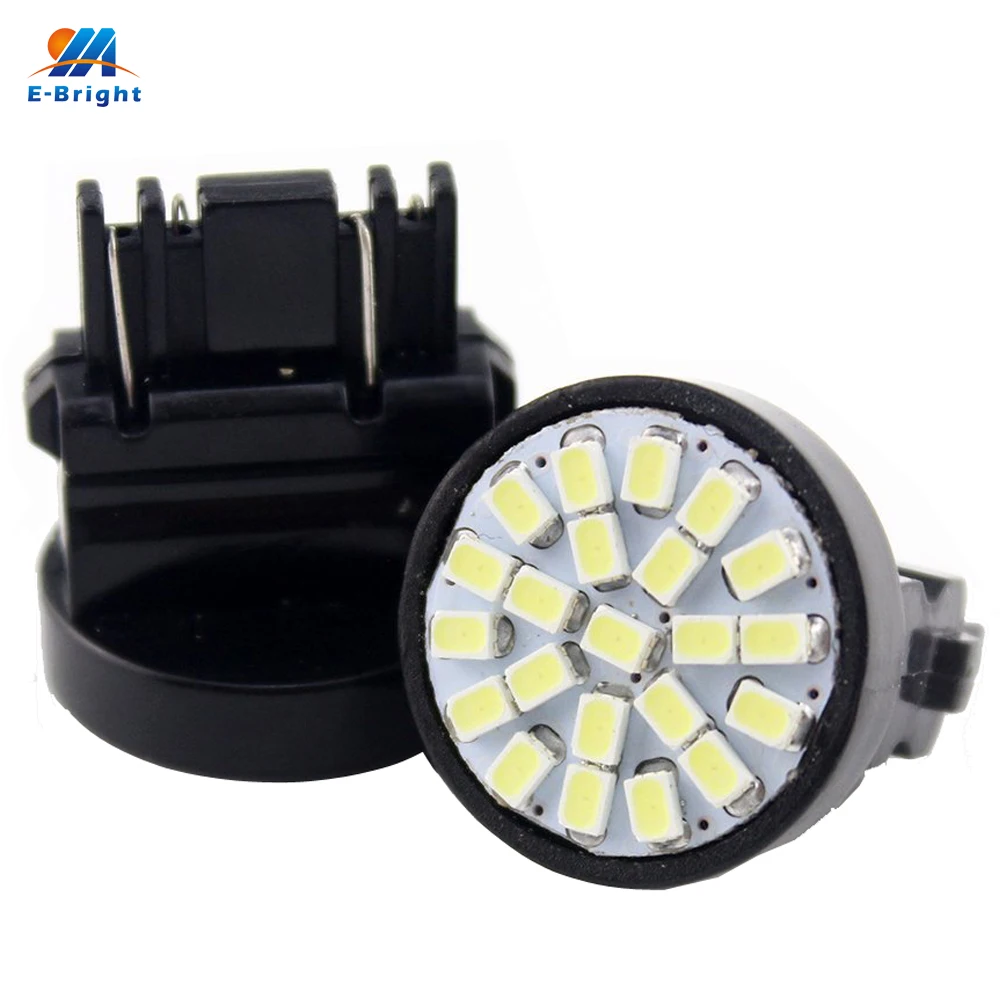 YM E Bright 2 шт. 3157 P27/5 Вт 3156 P27W T25 1206 22 SMD светодиодная лампа поворота резервная