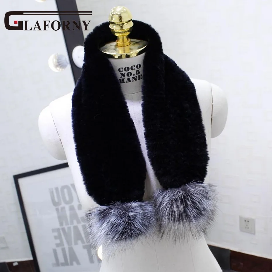 Новинка 2020 женские шарфы из меха кролика рекс FXFURS в Корейском стиле шарф 100%