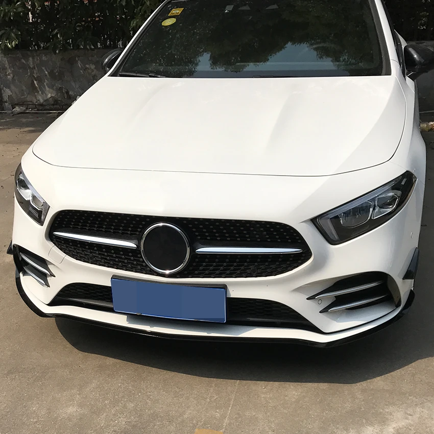 Накладка на передний бампер, стикеры на крылья и облицовка для Mercedes Benz A Class W177 V177 A180 A200 A220 A250 A35 - аксессуары для стайлинга автомобиля.