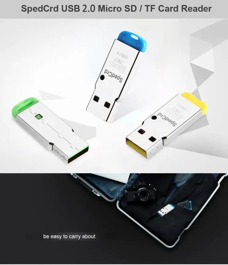Высокоскоростной мини USB 2,0 Micro SD TF T-Flash считыватель карт памяти адаптер l0718#3