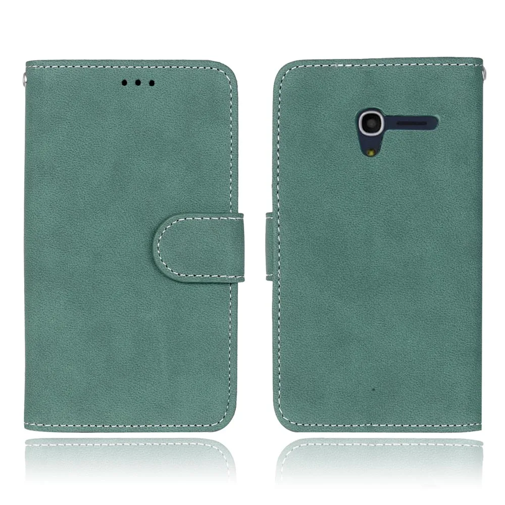 Green Роскошный чехол из искусственной кожи чехол для Alcatel One Touch 5015D Pop 3 5,0 дюймов 5015X5015 чехол s откидной Чехол защитный чехол для телефона - Цвет: Green