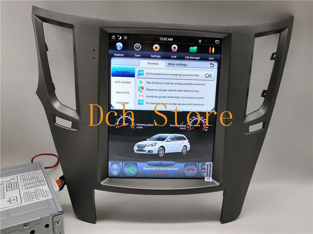 10,4 дюймов Tesla стиль Android 8,1 автомобильный DVD gps навигация для Subaru Legacy Outback 2010- PX6 CARPLAY стерео радио ips 4G ram