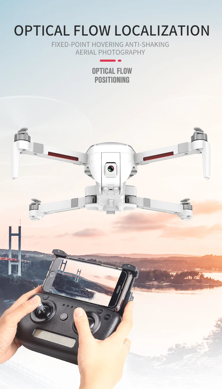 Otpro CX7 Квадрокоптер WiFi fpv с 4 K 30fps 1080 P Камера 3-осевому гидростабилизатору gps RTF Радиоуправляемый гоночный Дрон Квадрокоптер с очками определяющими положение передатчик Youpin