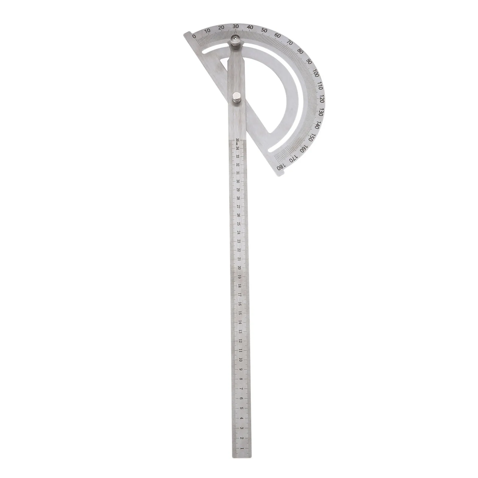 

DRELD Stainless Steel 180 Degree Protractor 350mm Angle Finder Angle Ruler Measuring Gauging Tool Carpenter Woodworking Tools