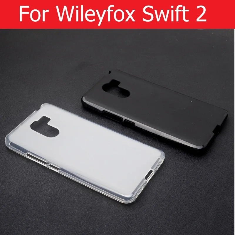 Оригинальный Мягкий силиконовый чехол для Wileyfox Swift 2 2x plus прозрачный + черный и