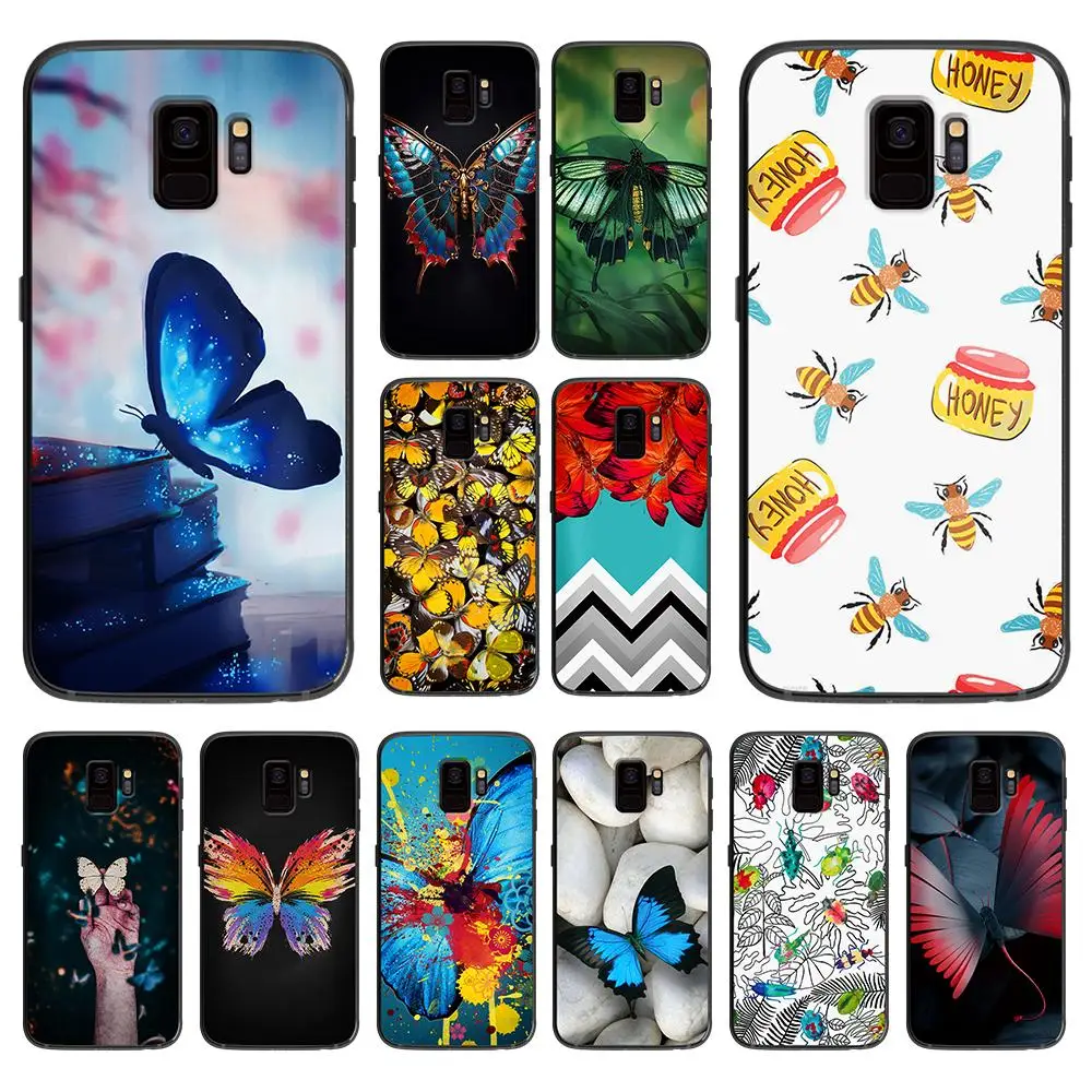 Милые животные пчела арт для samsung Galaxy A5 A6 A7 A8 A9 2018 2019 плюс M10 M20 M30 мягкий чехол