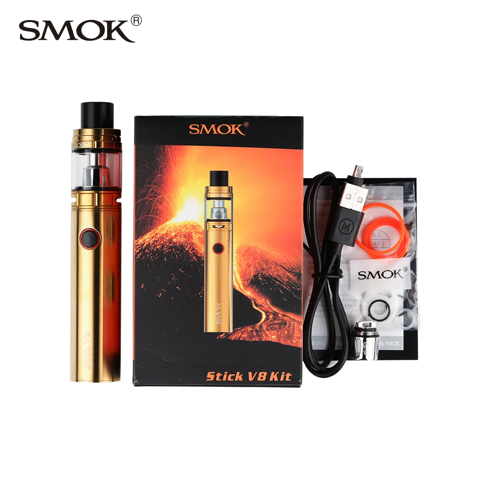 SMOK Stick V8 набор электронная сигарета стартовый с TFV8 большой детский бак 0.3ohm M2