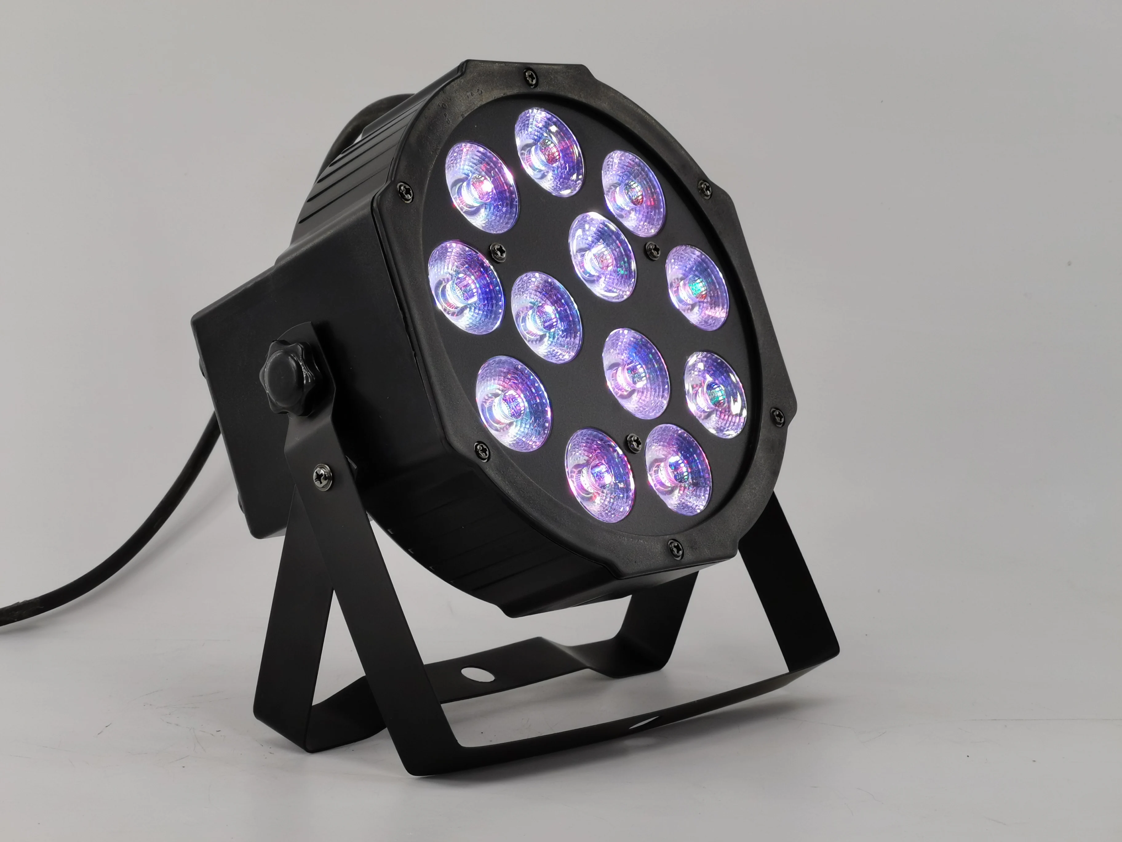 4 шт./12x12 Вт led Par огни RGBW 4в1 плоский par IN/OUT Plug dmx512 Дискотека профессиональный