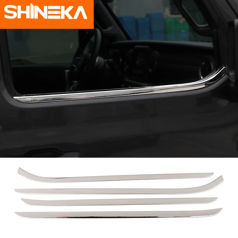 

Наклейка для автомобиля SHINEKA для Jeep Wrangler JL аксессуары 2 двери 4 двери украшение окна 3D наклейка из нержавеющей стали для Wrangler JL