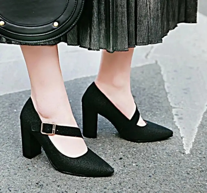 Красивые весенние женские туфли лодочки Chaussure Femme Zapatos Mujer Блестящие Женская обувь