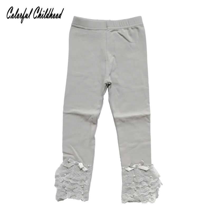 Тройные трикотажные штаны для девочек леггинсы на весну и осень изысканные