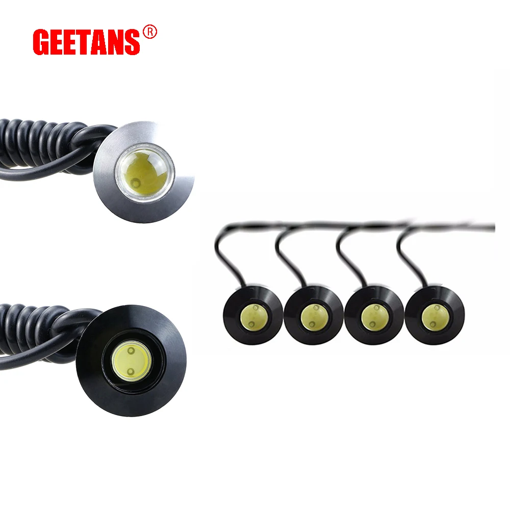 GEETANS 1 шт. ультра тонкий 2,3 см 12 В Автомобильные светодиодные DRL дневные ходовые огни водонепроницаемый Орлиный глаз лампа/парковка предупреждающий свет AE