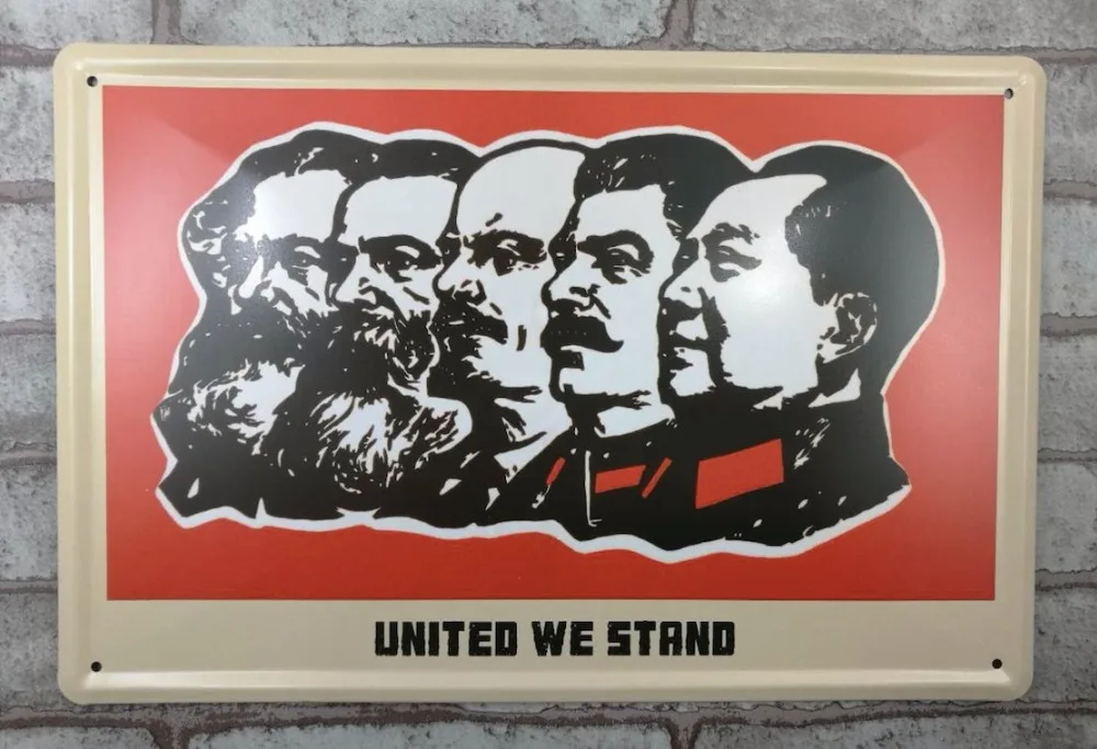 1 шт. Маркса Ленина Сталина Мао лидеров cccp оловянные тарелки знаки настенные
