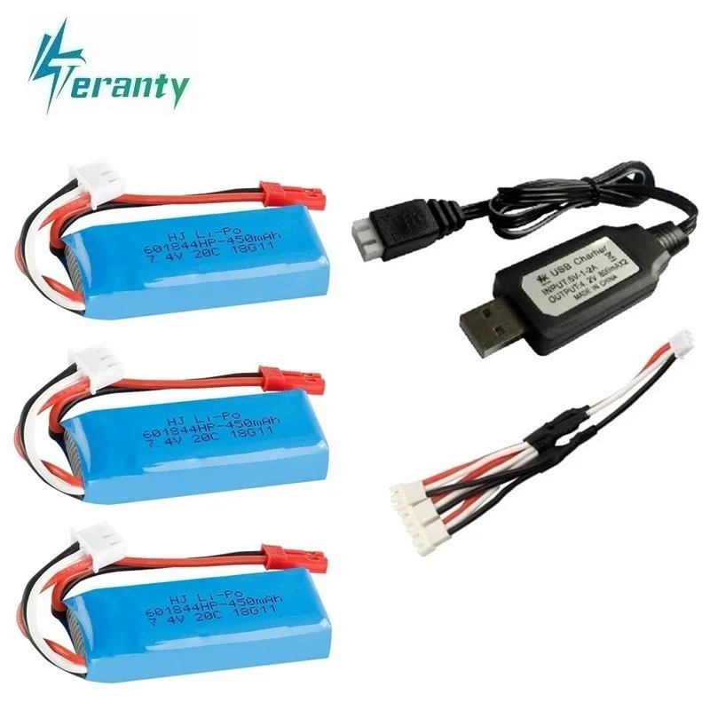 Литий-Полимерный Аккумулятор 7 4 В и зарядное устройство USB для WLtoys K969 K979 K989 K999 P929
