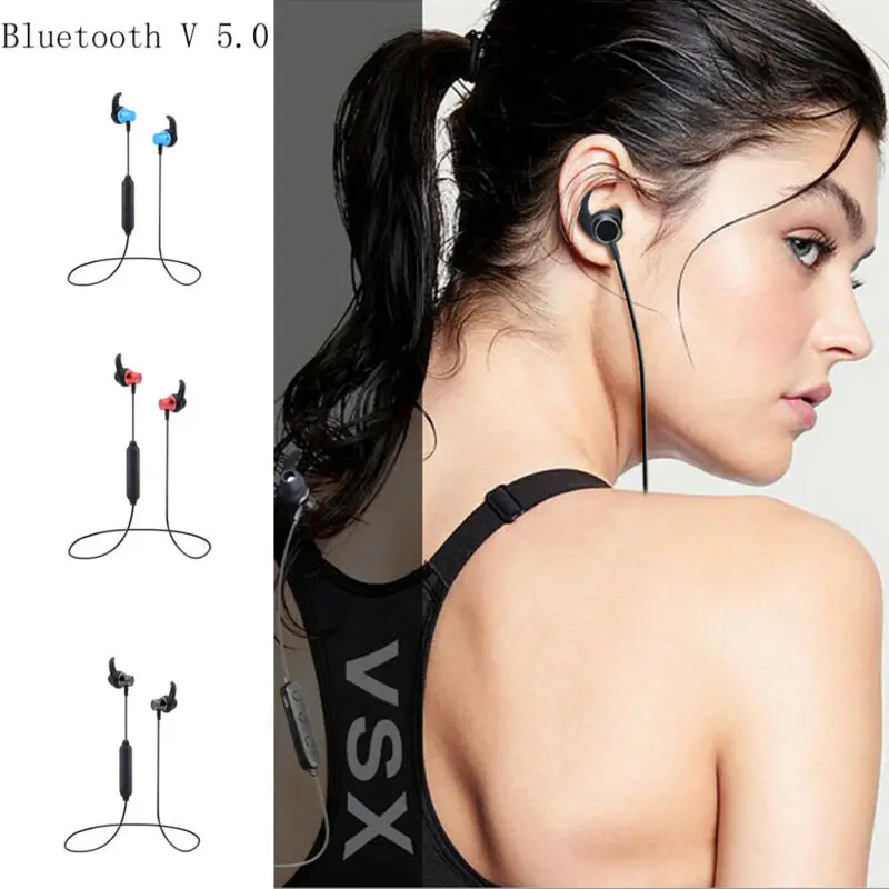 Беспроводная гарнитура Bluetooth 5 0 спортивные наушники игровые для всех мобильных