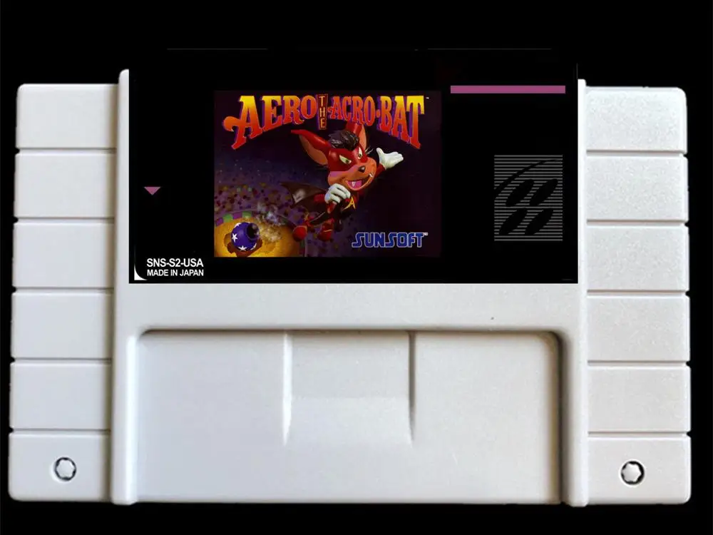 Aero the Acrobat USA-NTSC Версия 46 контактов Видеоигры карта NTSC для ретро видео игр Консоль! |