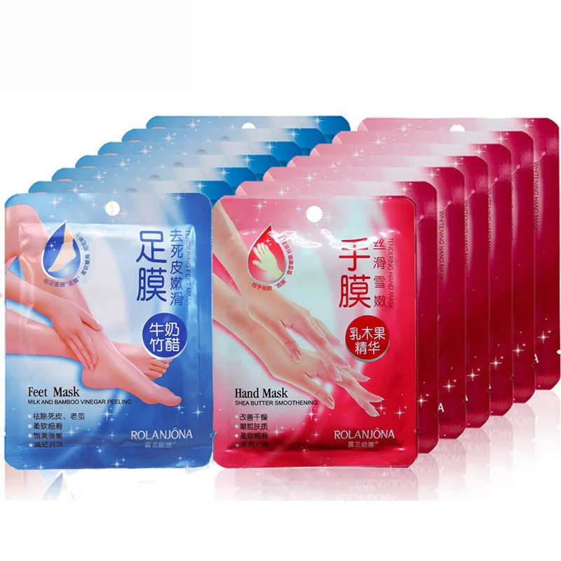 Пилинг для ног увлажняющая белая маска ног/маска рук пилинг удаление огрубевшей