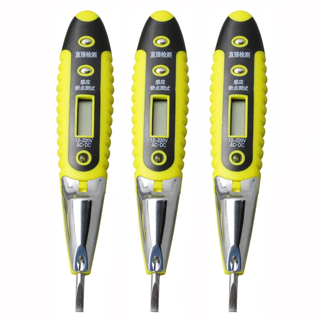 Multi-Function Digital Induction Test Pencil Electrical Tester 10-220V AC DC Measuring Voltage Detector With LED Light Power voltage tester test pen with night vision digital electrical multisensor 10 220v ac dc
